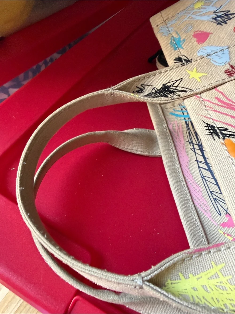 Marc Jacobs Multicolor Graffiti Canvas Tote used